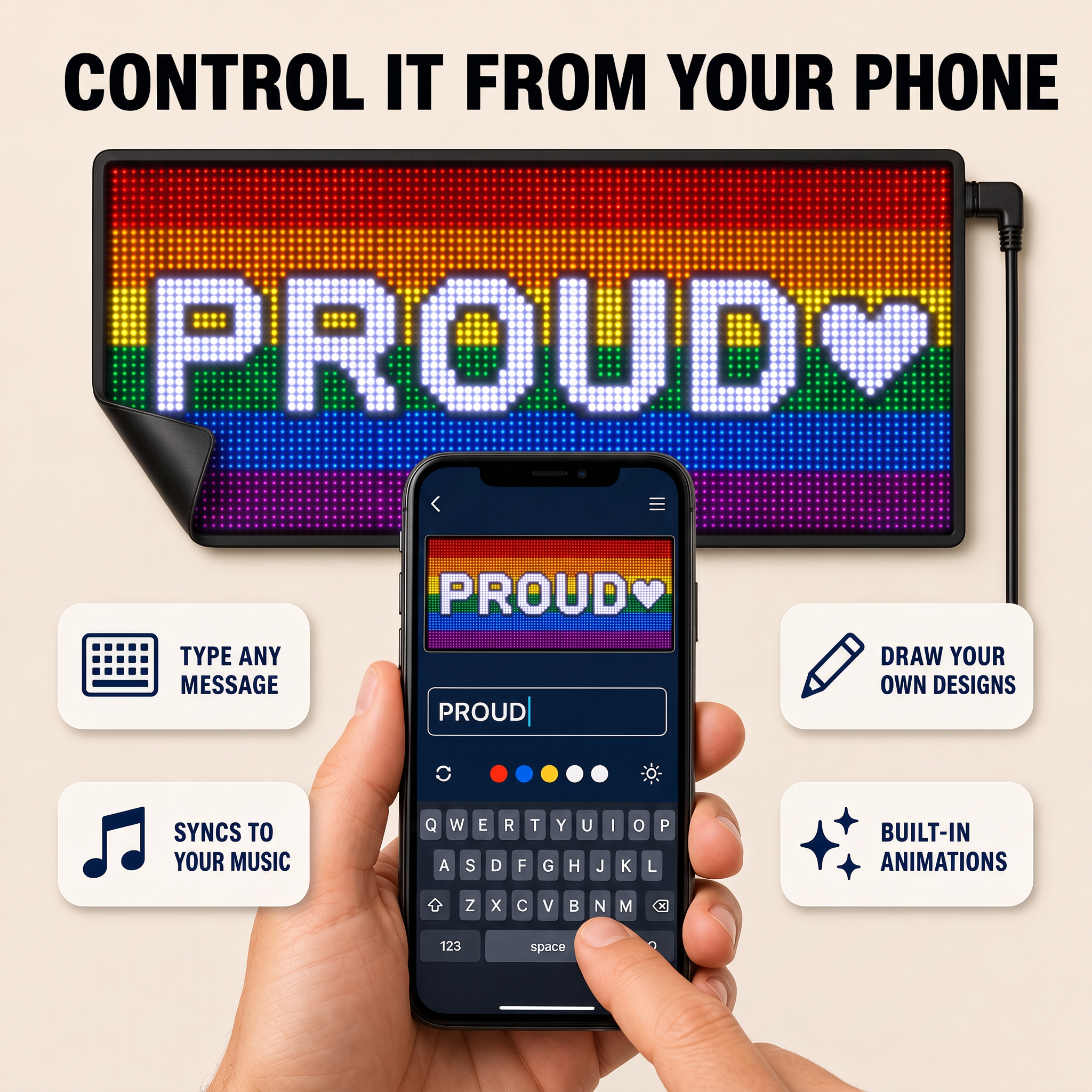 Control the panel from your phone