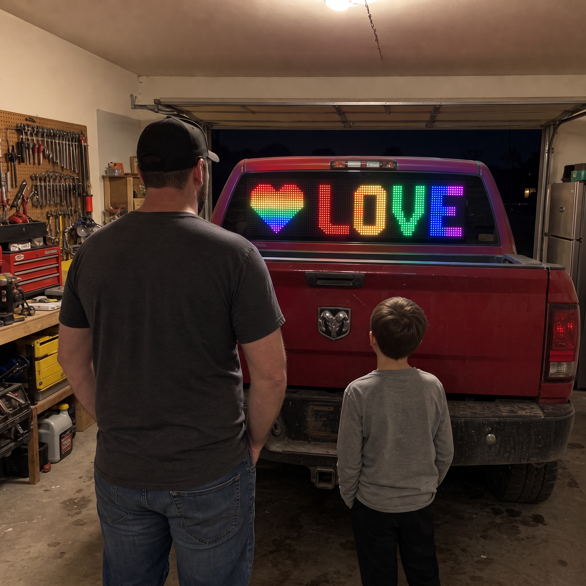 Now the kid picks the design